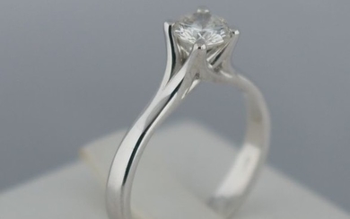 18 kt. White gold - Ring - 0.68 ct Diamond