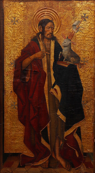 1837192. MASTER OF ST GEORGE AND THE PRINCESS. Attributed to. Saint John Baptist.