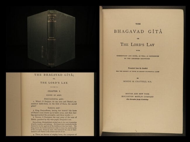 1888 Bhagavad Gita Theosophy INDIA Hindu Pagan Worship