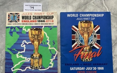 1966 World Cup Final Football Programme: Very good condition...