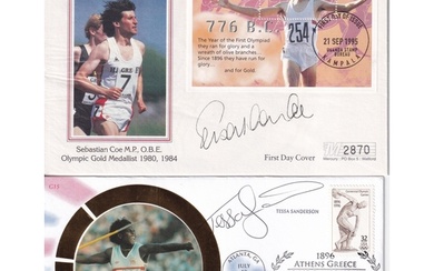 1996 Olympic Collection of signed Covers (8) Inc. Roger Ban...