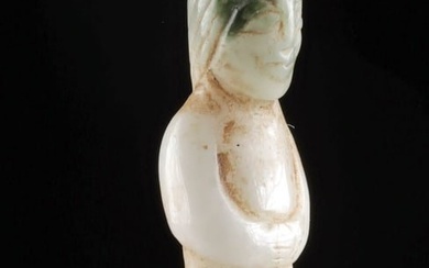 19th C. Chinese Quartzite Pendant (Nude Figure)