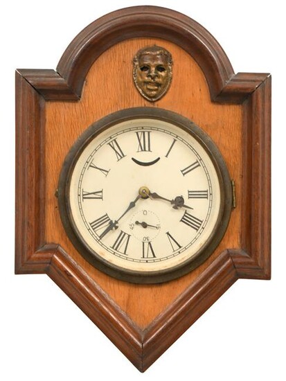 19th Century American "Blinking Eye" Wall Clock