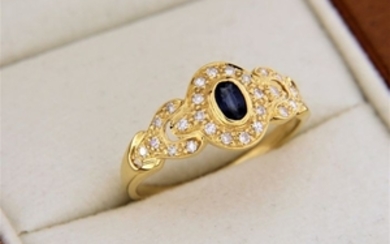 Other - 18 kt. Gold - Ring Sapphire
