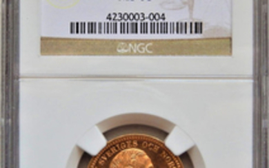 Sweden - 20 Kronor 1895 EB - Oscar II -NGC MS65 - Gold