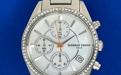 Giorgio Fedon 1919 - Lady Time II Watch Stainless Steel with Swarovski Crystals- GFAX003 - Women - Brand New