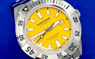 Louis Erard - Automatic Diver Sportive Collection Yellow Dial Stainless Steel Swiss Made - 69107AA08.BMA29 - Men - Brand New