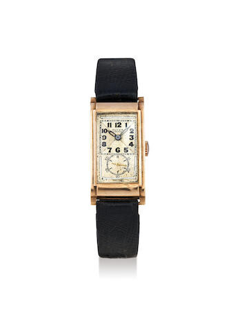 Rolex. A 9K pink gold wristwatch