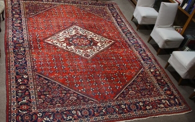 An antique Persian Mahal carpet