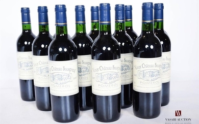 12 bouteilles VIEUX CHÂTEAU BOURGNEUF Pomerol 1997…