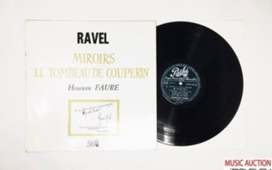 Lot de 1x LP d'Henriette Faure, piano. Ravel : mir…