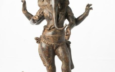 Antique Chola Style Standing Ganesha