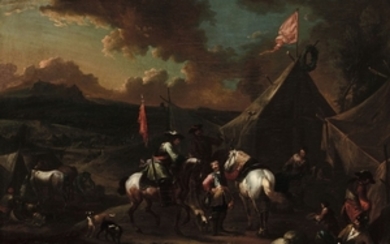 Augustus Querfurt (1696-1761), Accampamento con