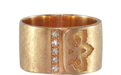 Luca Jouel Diamond Ikon Ring in 18 Carat Rose Gold