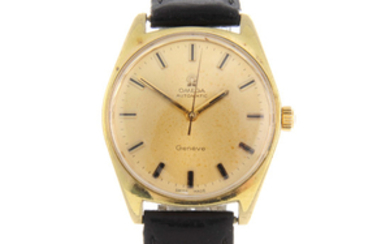 OMEGA - a gentleman's gold plated Genève wrist watch.