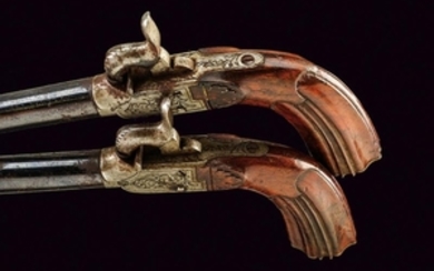 A PAIR OF PERCUSSION POCKET PISTOLS