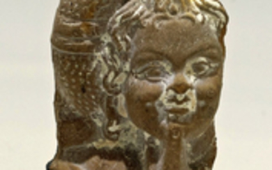 Roman-Egyptian terracotta head of a woman