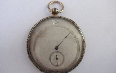 Une montre de poche en or émaillé, de marque Moric…