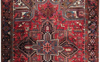 8 x 10 Semi Antique Persian Heriz IRAN Rug