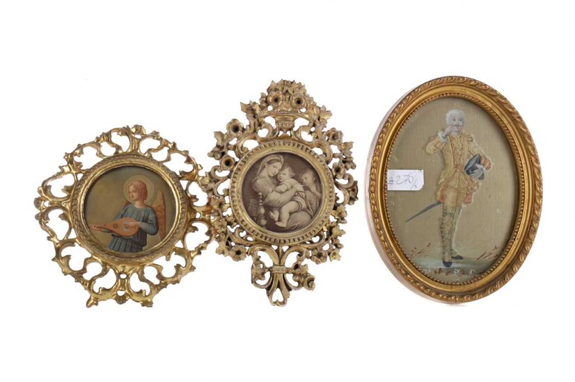 A COLLECTION OF THREE LATE 19TH CENTURY GILTWOOD PICTURE FRAMES