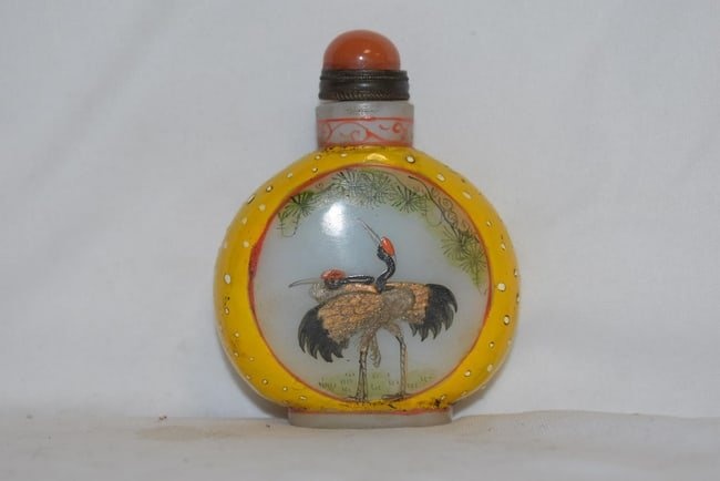 A Chinese Peking Glass Snuff Bottle