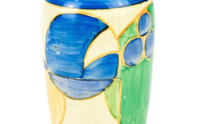 A Clarice Cliff Pastel Melon pattern 186 shape vase.