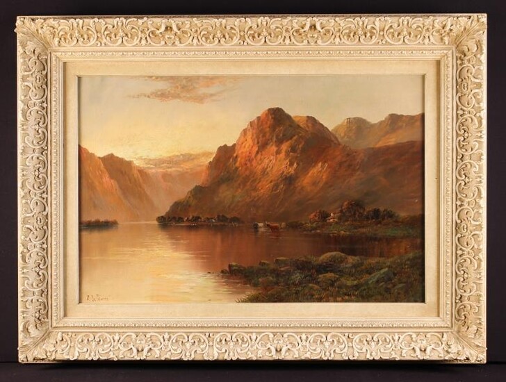 A. De Pienne. An Oil on Canvas: Scottish Landscape...