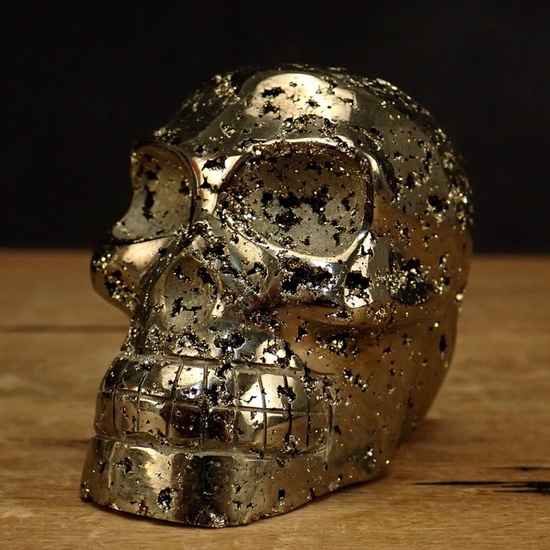 A+++ First Quality Pyrite Skull - 80×64×49 mm - 594.47 g
