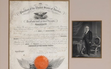 A James Buchanan document signed