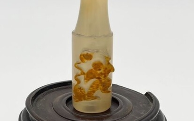 A carved agate element Qing Dynasty - Agate - China - 19th century