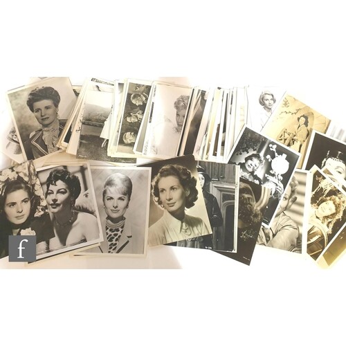 A large collection of 8x10 vintage portraits of mostly femal...
