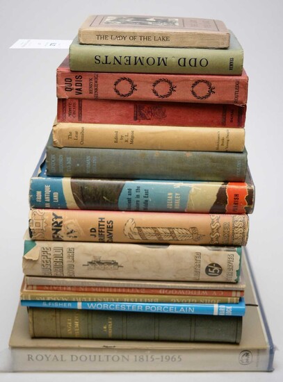 A selection of books relating to antiques, history and other subjects