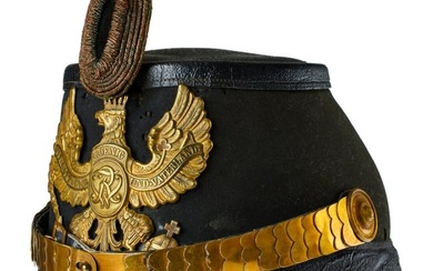 A shako for Officers in the 2nd Prussian Jaeger Battalion