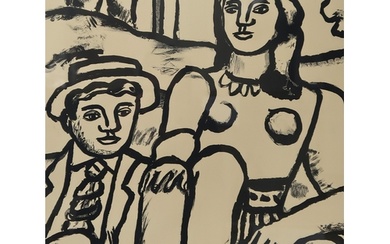 AFTER FERNAND LEGER (FRENCH 1881-1955) SEATED FIGURES ...