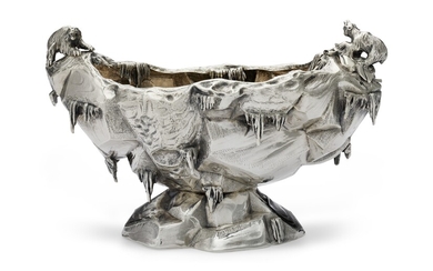AN AMERICAN SILVER ICE BOWL