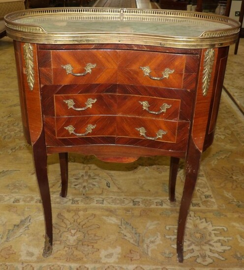 ANTIQUE FRENCH LOUIS XV KIDNEY SIDE TABLE