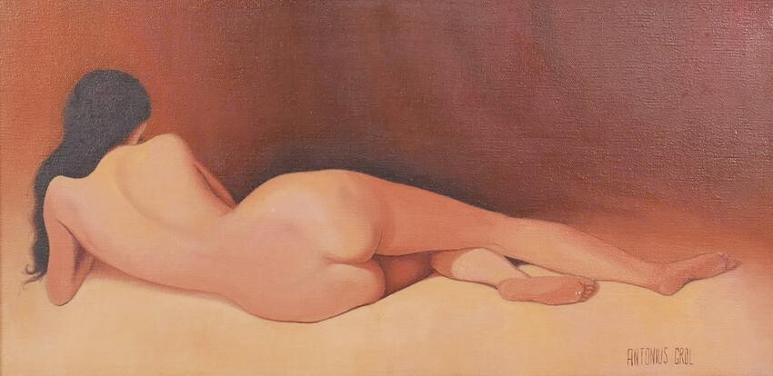 ANTONIUS GROL, Oil on Canvas Nude