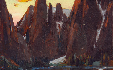Alfred R. Mitchell (1888-1972) Evening - High Sierra 8 x...