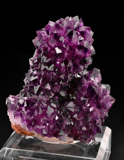 Amethyst (purple variety of quartz) Crystals - 12×10×11 cm - 990 g - (1)