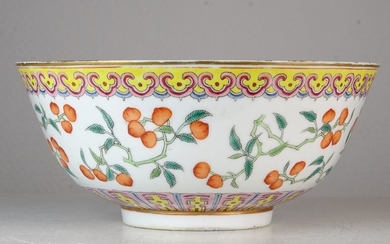 An excellent peaches bowl - Mark and period - Porcelain - China - Guangxu (1875-1908)