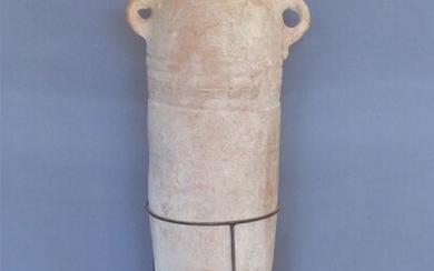 Ancient Roman Pottery Rare Roman wine amphora (amphora) with decoration, about 75 cm high - 75×27×21 cm - (1)