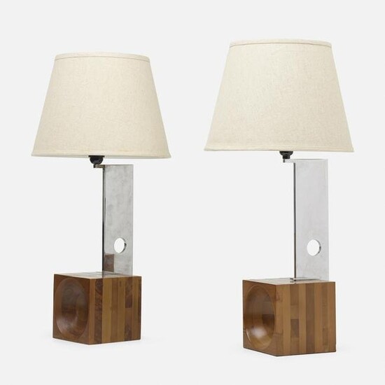 Angelo Brotto, Table lamps, pair