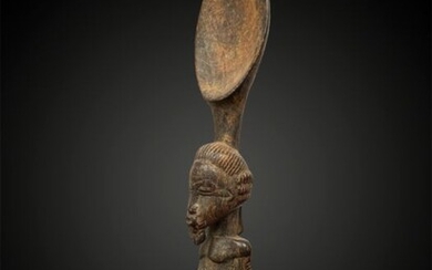 Anthropomorphic spoon - Wood - Baoulé - Côte d'Ivoire