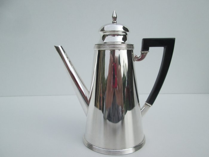 Antique Tea Pot - .925 silver - Van Kempen & Zn. - Netherlands - Second half 19th century