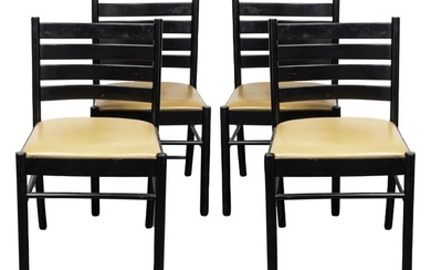 Atelier Intl Modern Ladderback Side Chairs, 4