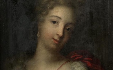 Attributed to Jean-Baptiste Santerre (Magny-en-Vexin 1651-1717 Paris) Portrait of a lady, bust-l...