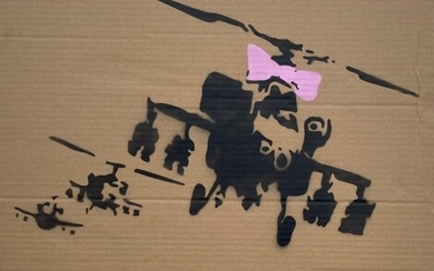 Banksy “Wrong War (Happy Chopper)” 2003