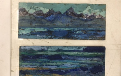 Benard CHIVET (né en 1939) Suite de trois panneaux peints