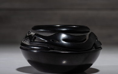 Blackware Pottery Jar,Teresita Naranjo