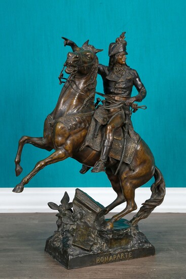 Bonaparte on horseback during the Egyptian campaign Brown patina bronze...
